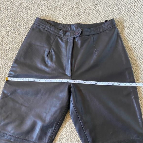 Vintage Bod & Christensen Leather Pants Size 14 - Picture 7 of 8